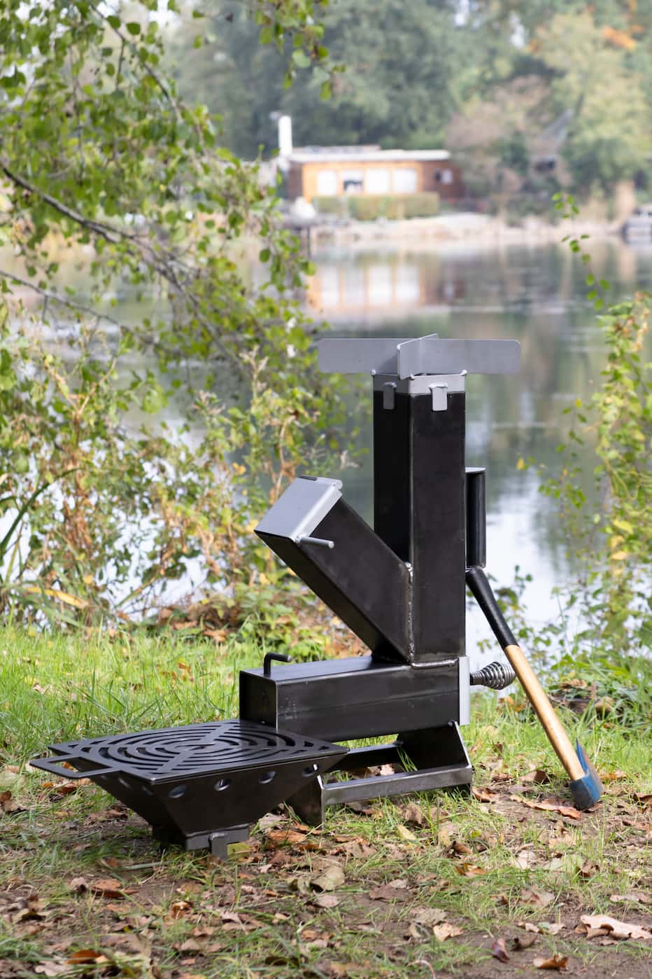 IronEmber Rocket Stove Pack 2-en-1 Grill
