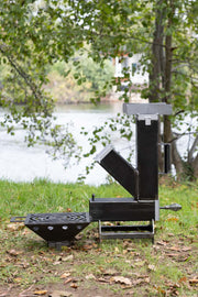 IronEmber Rocket Stove Pack 2-en-1 Grill